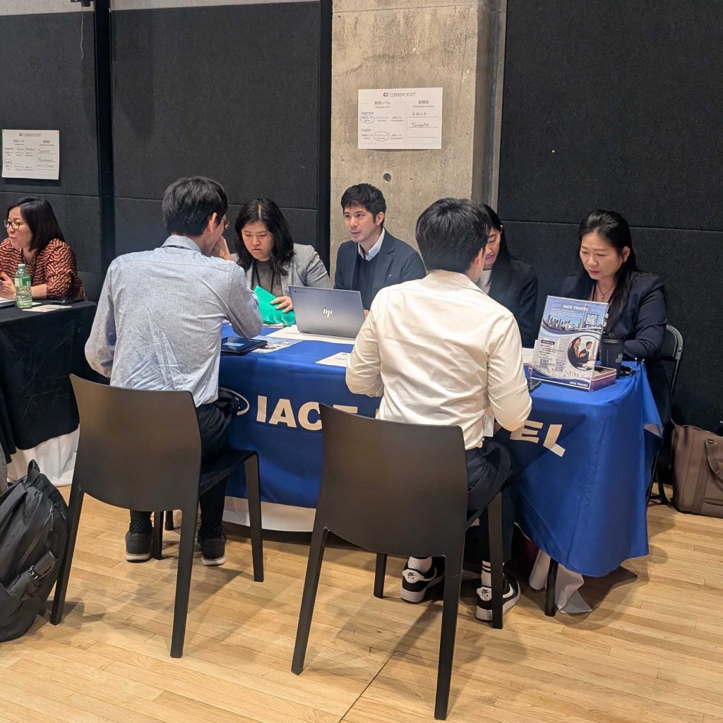 Career Connect in Toronto 2025、日系企業ジョブフェア当日・IACEトラベルカナダ・旅行会社