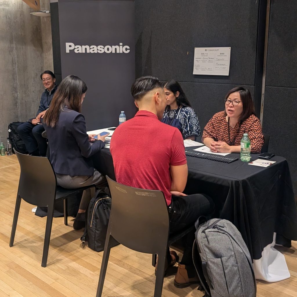 Career Connect in Toronto 2025、日系企業ジョブフェア当日・パナソニックカナダ・Panasonic・テクノロジー